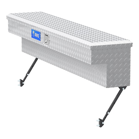 Bright Aluminum 60 Truck Side Tool Box With SpaceSaving Legs